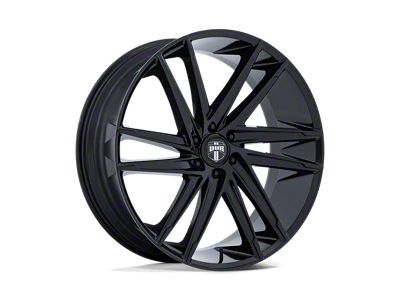 DUB Blaze Gloss Black 6-Lug Wheel; 24x10; 30mm Offset (22-26 Bronco Raptor)