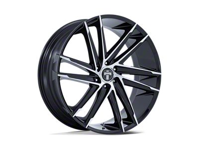 DUB Blaze Gloss Black with Machined Face 6-Lug Wheel; 26x10; 30mm Offset (22-26 Bronco Raptor)