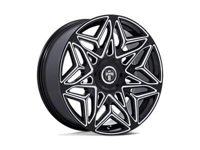 DUB Anomaly Gloss Black Milled 6-Lug Wheel; 24x10; 25mm Offset (22-25 Tundra)