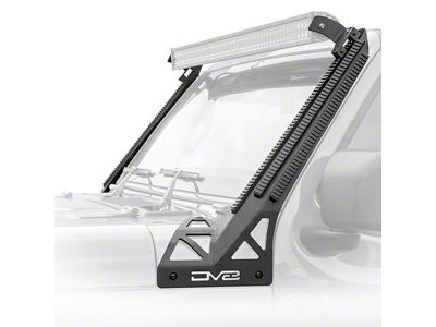 DV8 Offroad Picatinny Rail A-Pillar Light Mount (20-25 Jeep Gladiator JT, Excluding Mojave)