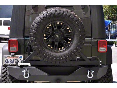 DV8 Offroad RS-1 Rear Bumper with Dual Taper Bearing Tire Carrier (07-18 Jeep Wrangler JK)