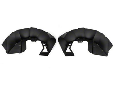 DV8 Offroad Front Aluminum Inner Fenders; Black (21-25 Bronco, Excluding Raptor)