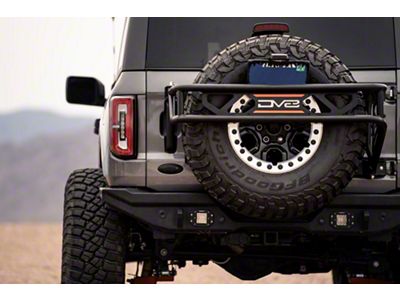 DV8 Offroad Spare Tire Guard and Accessory Mount (21-25 Bronco)