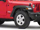 DV8 Offroad Front Aluminum Inner Fenders; Black (18-25 Jeep Wrangler JL)