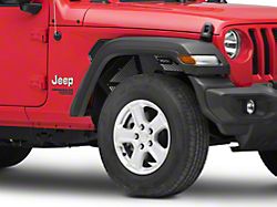 DV8 Offroad Front Aluminum Inner Fenders; Black (18-24 Jeep Wrangler JL)