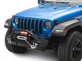 DV8 Offroad FS-15 Hammer Forged Stubby Front Bumper with Fog Light Openings (20-26 Jeep Gladiator JT)