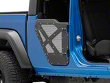 DV8 Offroad Half Doors with Aluminum Mesh; Rear (20-26 Jeep Gladiator JT)