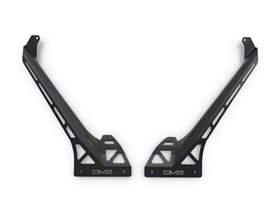 DV8 Offroad 50-Inch Over-Windshield Light Bar Mounting Brackets (18-25 Jeep Wrangler JL, Excluding 4xe & Rubicon 392)