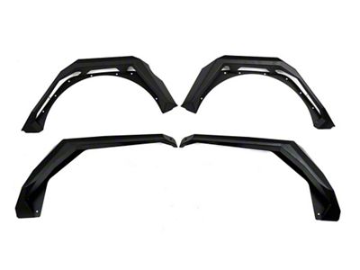 DV8 Offroad Armor Fender Flares; Textured Black (18-25 Jeep Wrangler JL)