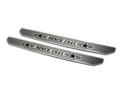 DV8 Offroad Door Sill Plates; Front (18-25 Jeep Wrangler JL)
