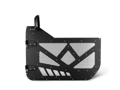 DV8 Offroad Half Doors with Aluminum Mesh; Front (18-25 Jeep Wrangler JL)