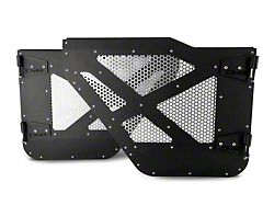 DV8 Offroad Half Doors with Aluminum Mesh; Rear (18-24 Jeep Wrangler JL 4-Door)