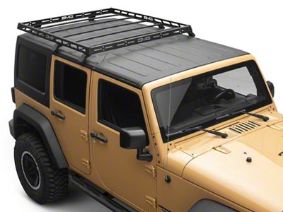 DV8 Offroad Half-Length Roof Rack (07-18 Jeep Wrangler JK 4-Door)