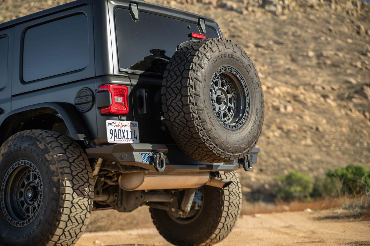 DV8 Offroad Jeep Wrangler MTO Series Bumper Spare Tire Swing