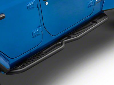 DV8 Offroad OE Plus Series Side Step Bars; Textured Black (18-25 Jeep Wrangler JL 4-Door)