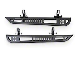 DV8 Offroad OE Plus Series Side Step Bars; Textured Black (18-25 Jeep Wrangler JL 2-Door)