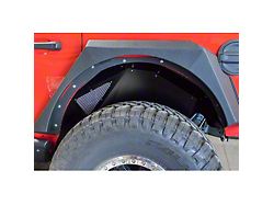 DV8 Offroad Rear Aluminum Inner Fenders; Black (18-25 Jeep Wrangler JL)