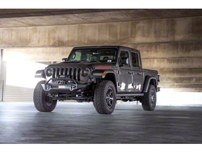 DV8 Offroad Stubby Front Bumper with Bull Bar (18-25 Jeep Wrangler JL)