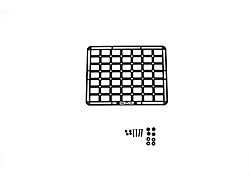 DV8 Offroad Universal Molle Panel; 15-Inch x 12-Inch (Universal; Some Adaptation May Be Required)