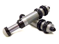 DV8 Offroad Threaded Hydraulic 2.0 Front Bump Stops with 2.50-Inch Stroke (07-25 Jeep Wrangler JK & JL)