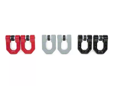 DV8 Offroad Elite Series D-Ring Shackles; Pink