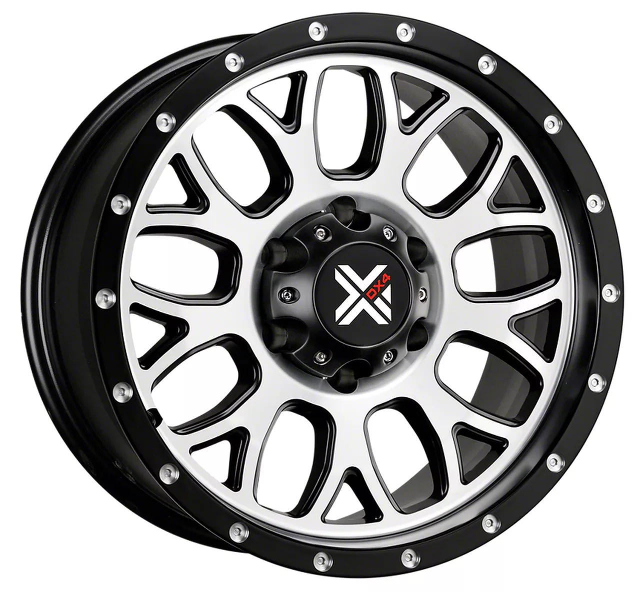 Dx4 Rally Rims DX4 Wheels Tacoma GEAR Flat Black Machined 6-Lug Wheel; 17x8.5; -6mm ...