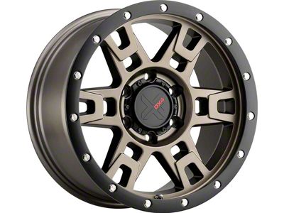 DX4 Wheels TERRAIN Matte Bronze with Black Ring 5-Lug Wheel; 18x9; 12mm Offset (07-13 Tundra)