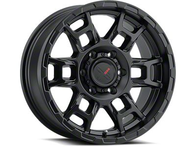 DX4 Wheels Beast Flat Black 6-Lug Wheel; 17x8.5; -18mm Offset (24-25 Tacoma)