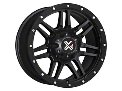 DX4 Wheels 7S Flat Black 6-Lug Wheel; 17x8.5; 18mm Offset (25-26 4Runner)