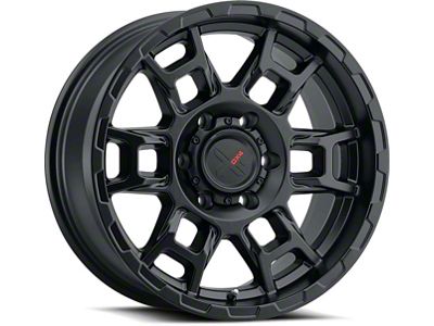 DX4 Wheels Beast Flat Black 6-Lug Wheel; 17x8.5; 0mm Offset (25-26 4Runner)