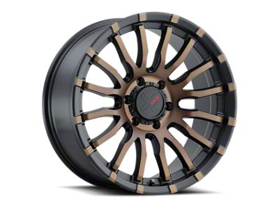 DX4 Wheels OCTANE Flat Black with Bronze Shadow 6-Lug Wheel; 20x9; 10mm Offset (25-26 4Runner)