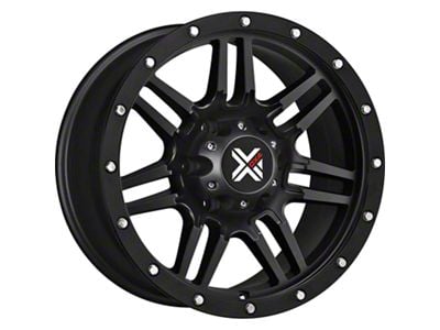 DX4 Wheels 7S Flat Black Wheel; 16x8; -6mm Offset (07-18 Jeep Wrangler JK)