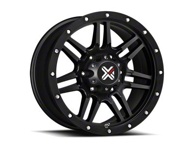 DX4 Wheels 7S Flat Black Wheel; 20x10; -18mm Offset (18-25 Jeep Wrangler JL)