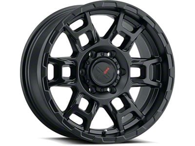 DX4 Wheels Beast Flat Black Wheel; 16x8; 0mm Offset (87-95 Jeep Wrangler YJ)