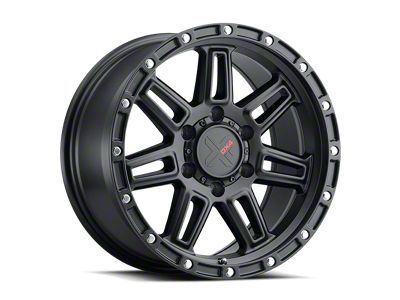 DX4 Wheels Rebel Flat Black Wheel; 15x8; -19mm Offset (76-86 Jeep CJ7)