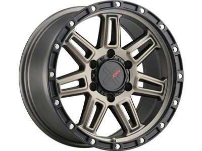 DX4 Wheels REBEL Matte Bronze with Black Ring Wheel; 17x8.5; -6mm Offset (18-25 Jeep Wrangler JL)