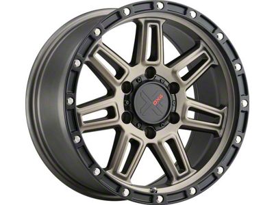 DX4 Wheels REBEL Matte Bronze with Black Ring Wheel; 18x9; 1mm Offset (18-25 Jeep Wrangler JL)