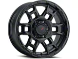 DX4 Wheels Beast Flat Black Wheel; 16x8; 0mm Offset (97-06 Jeep Wrangler TJ)