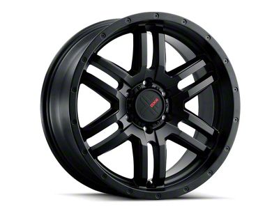 DX4 Wheels DYNO Flat Black Wheel; 18x8; 35mm Offset (97-06 Jeep Wrangler TJ)