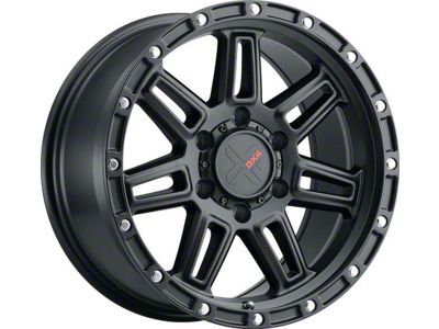 DX4 Wheels Rebel Flat Black Wheel; 15x8; -19mm Offset (97-06 Jeep Wrangler TJ)