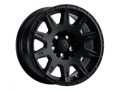 DX4 Wheels X-TRAIL Flat Black Wheel; 16x7; 15mm Offset (97-06 Jeep Wrangler TJ)
