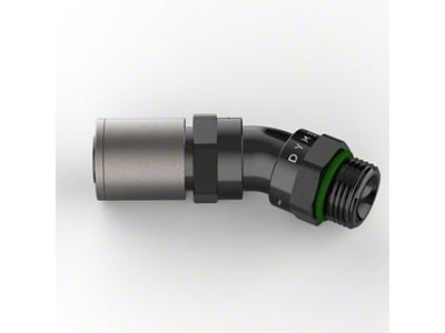 Dyme PSI FATBOY D-TYPE Crimp ORB Fitting; 45-Degree