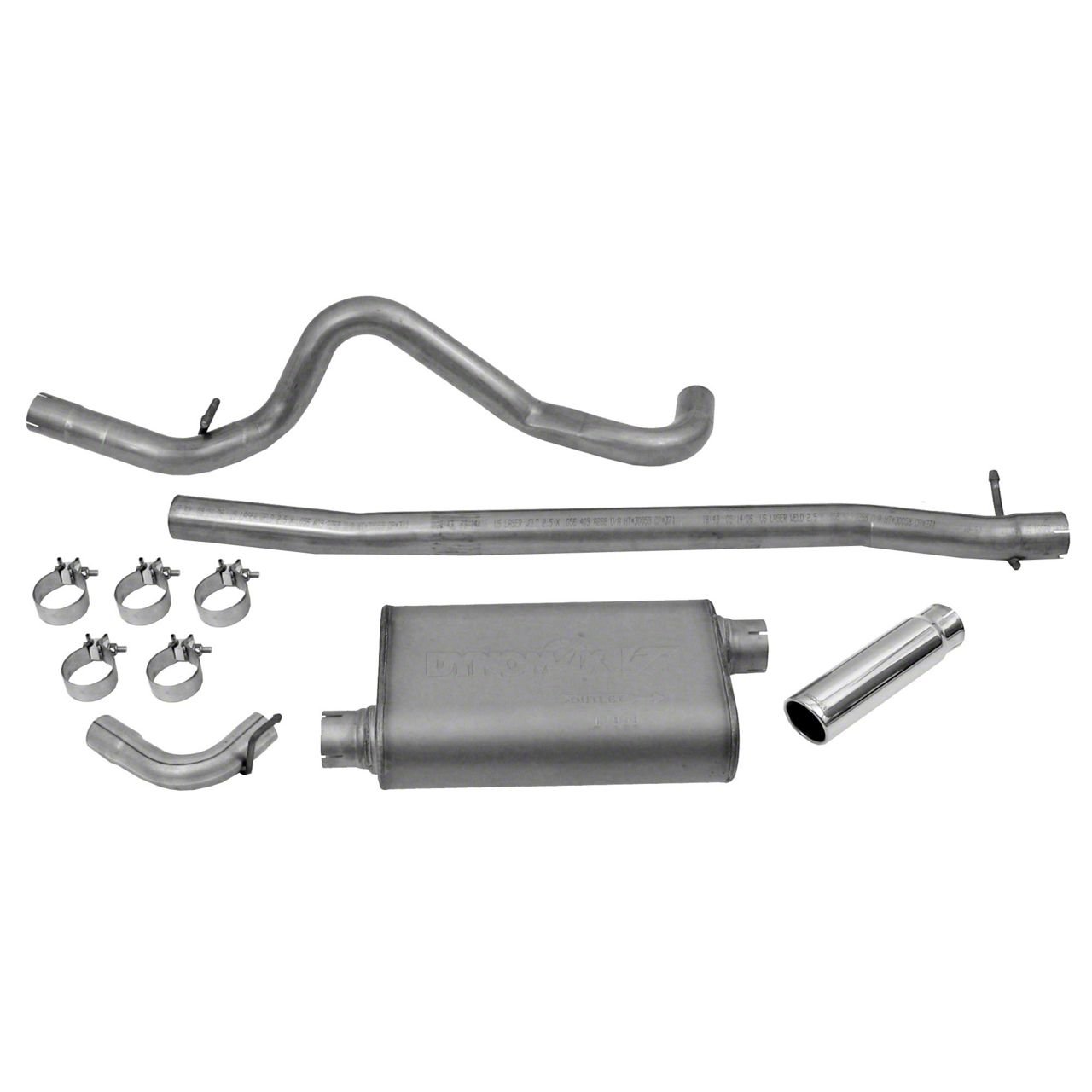 Dynomax 39516 Cat Back Exhaust 07-11 Wrangler 3.8L