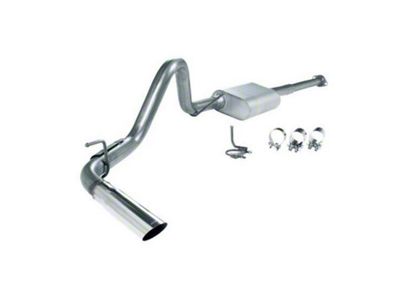 Dynomax Ultra Flo Welded Single Exhaust System with Polished Tip; Side Exit (16-23 3.5L Tacoma)