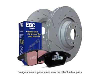 EBC Brakes Stage 2 Greenstuff 6000 6-Lug Brake Rotor and Pad Kit; Front (10-24 4Runner)