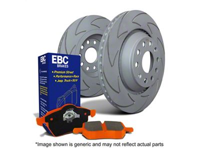 EBC Brakes Stage 7 Orangestuff Brake Rotor and Pad Kit; Front (14-23 Jeep Cherokee KL w/ Single Piston Front Calipers)