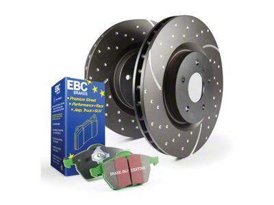 EBC Brakes Stage 3 Greenstuff 6000 Brake Rotor and Pad Kit; Front (20-25 Jeep Gladiator JT)