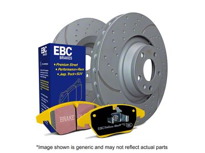 EBC Brakes Stage 5 Yellowstuff Brake Rotor and Pad Kit; Front (20-25 Jeep Gladiator JT)