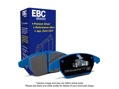EBC Brakes Bluestuff NDX Fastest Street and Race High-Friction Metallic Brake Pads; Front Pair (11-12 Jeep Grand Cherokee WK2, Excluding SRT8; 13-16 Jeep Grand Cherokee WK2 w/ Solid Rear Rotors)