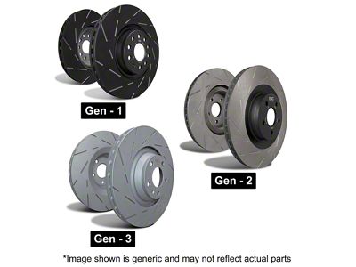 EBC Brakes USR Series Sport Slotted Rotors; Front Pair (11-21 Jeep Grand Cherokee WK2 w/ Solid Rear Rotors, Excluding SRT, SRT8 & Trackhawk)